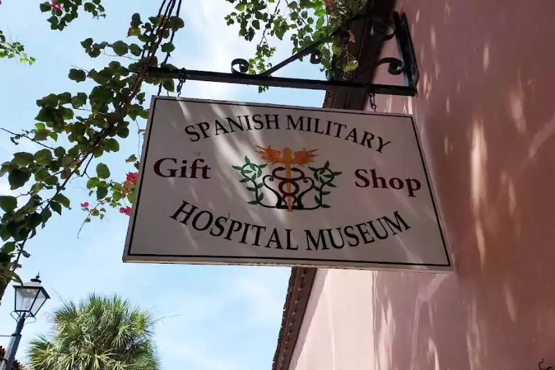 Spanish Military Hospital Museum Sign