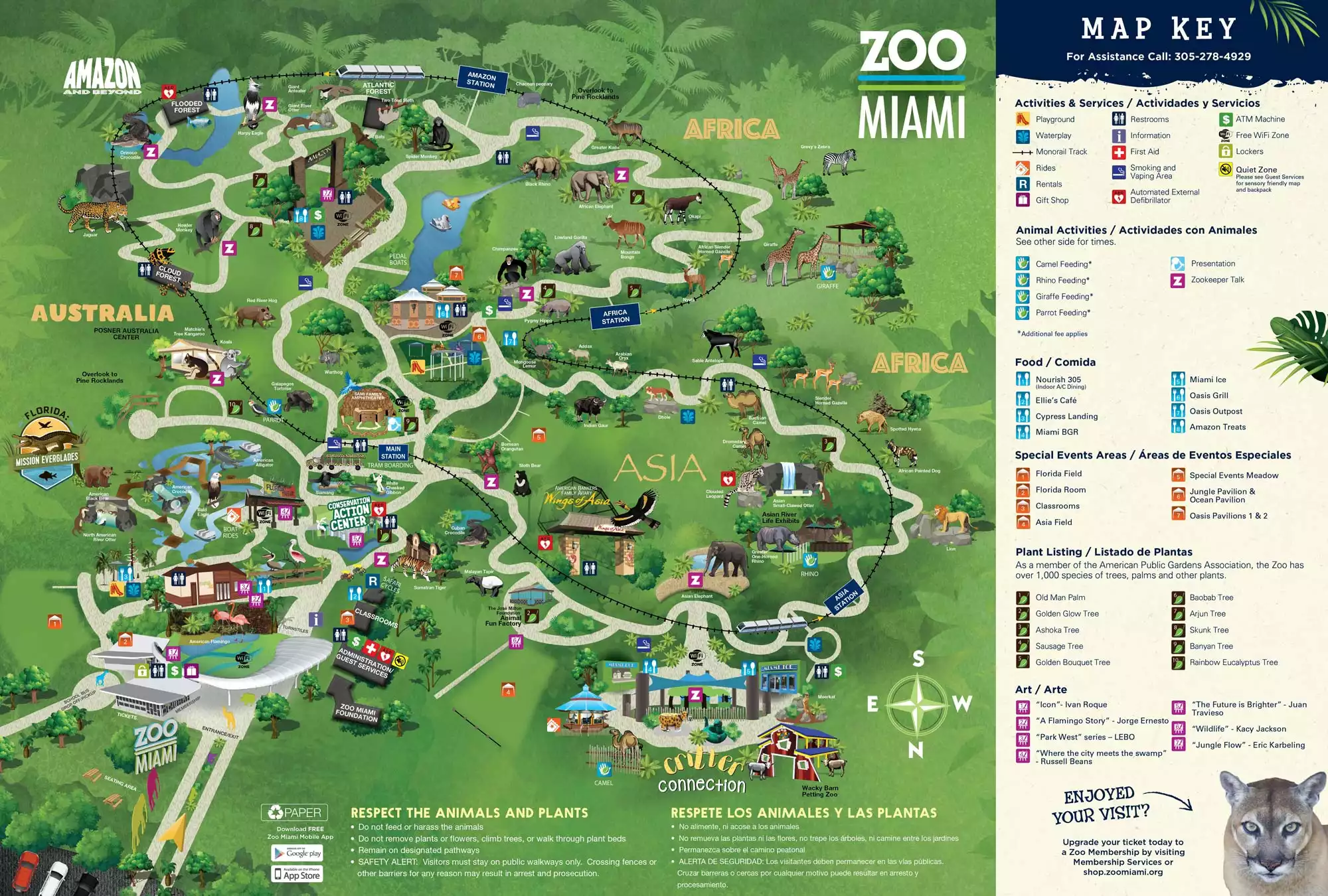 Zoo Miami Travel Map