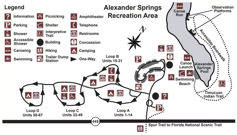 Alexander Springs Map