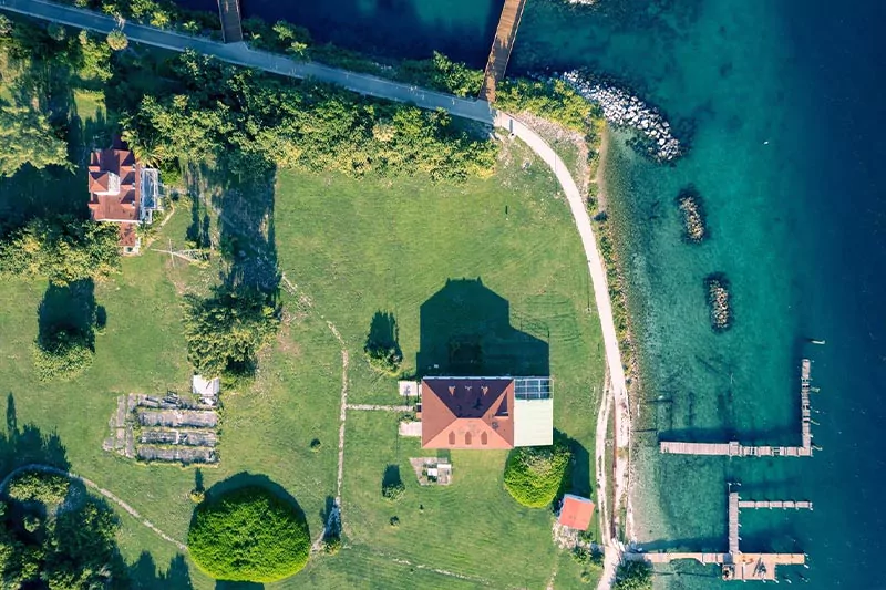 Florida Peanut Island Aerial View